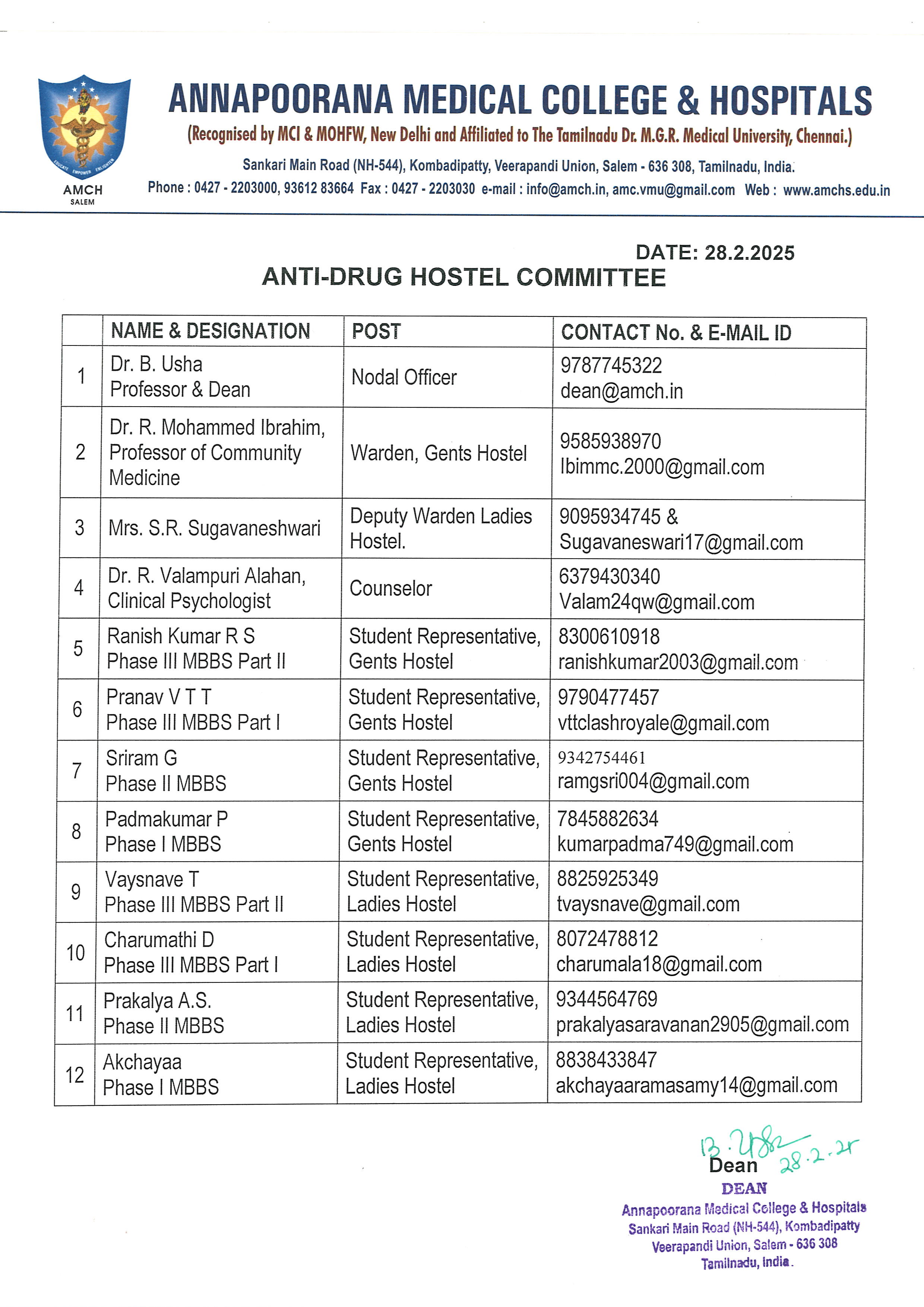 Mentor Committe