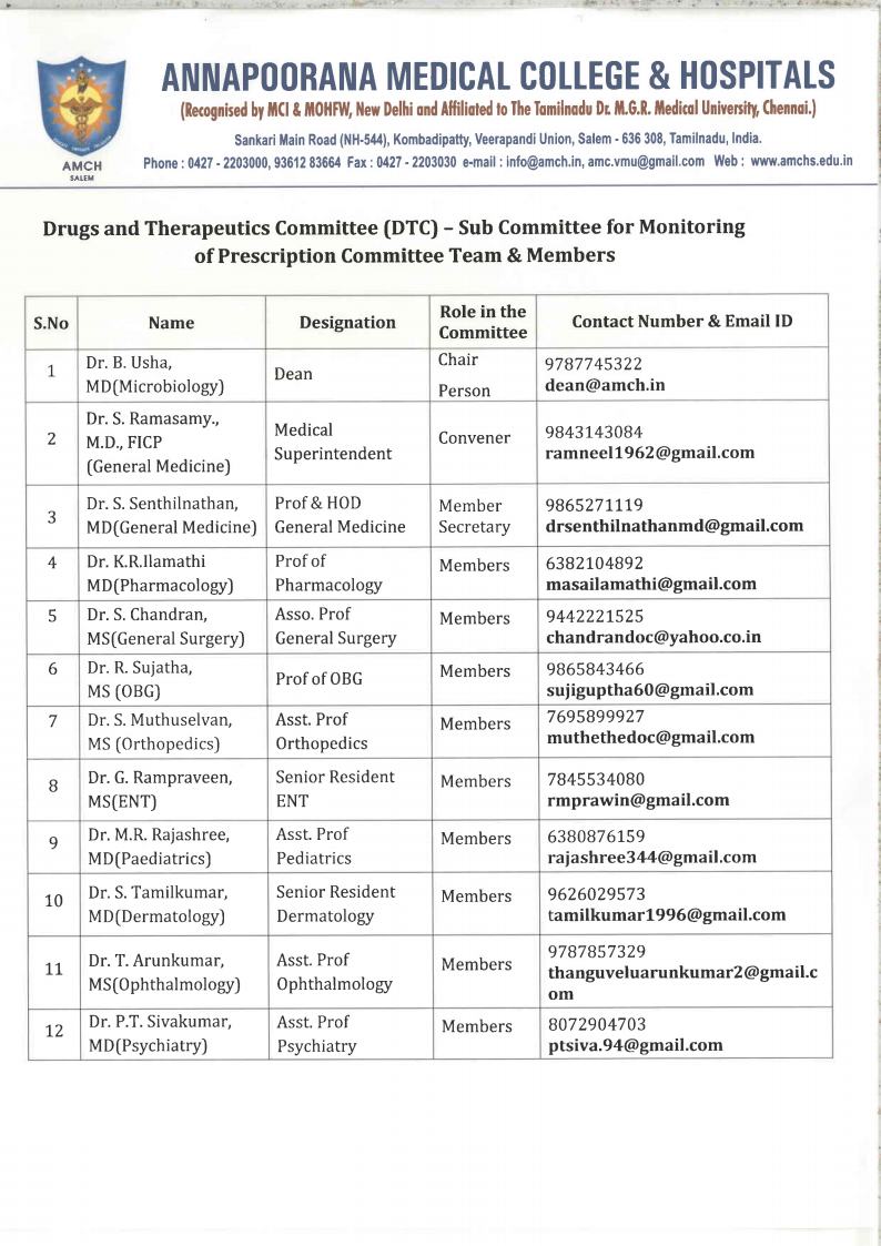 Drug Committe
